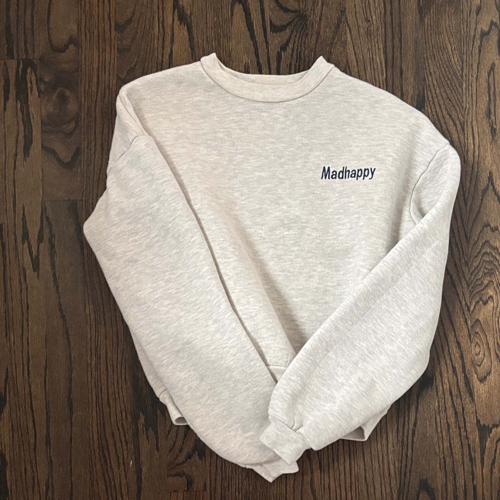 Madhappy Light Gray Crewneck Sweater